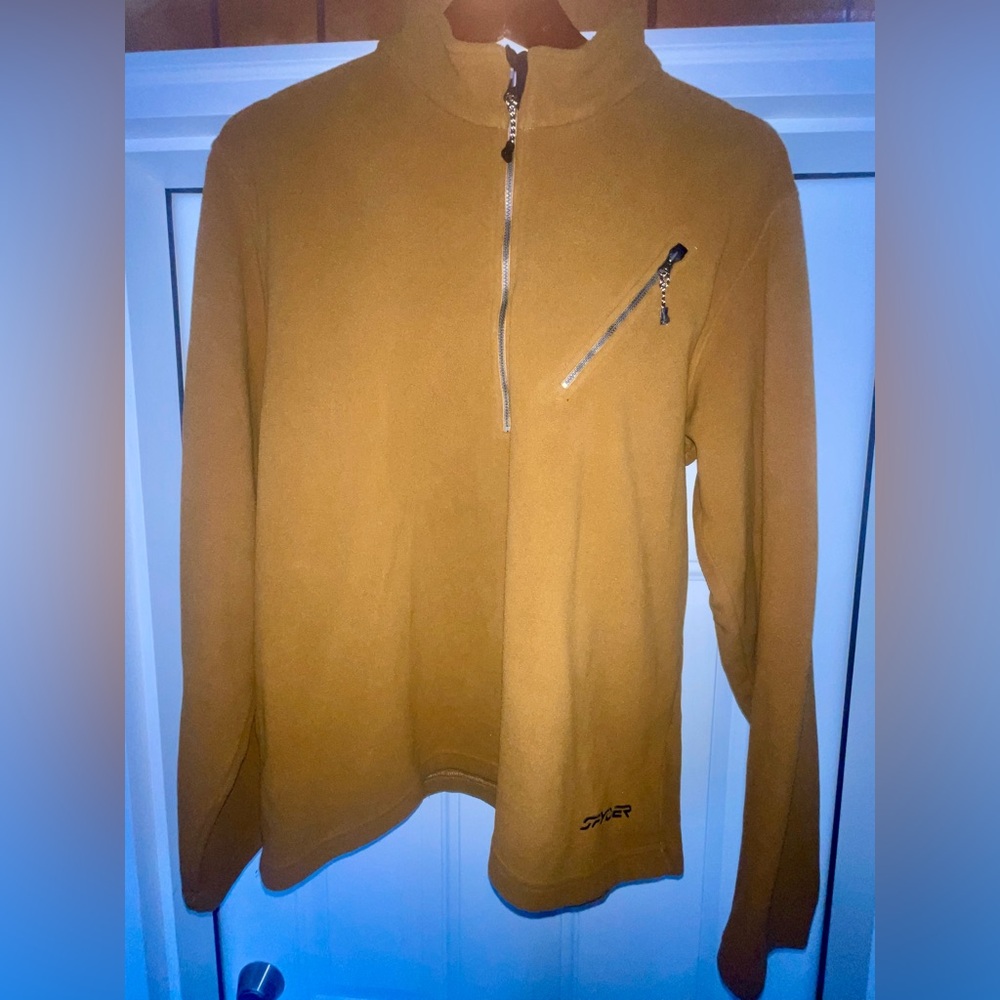 Spyder Men's Brown Zip-Up Sweater